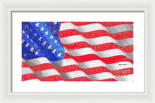 Usa Usa Usa - Framed Print