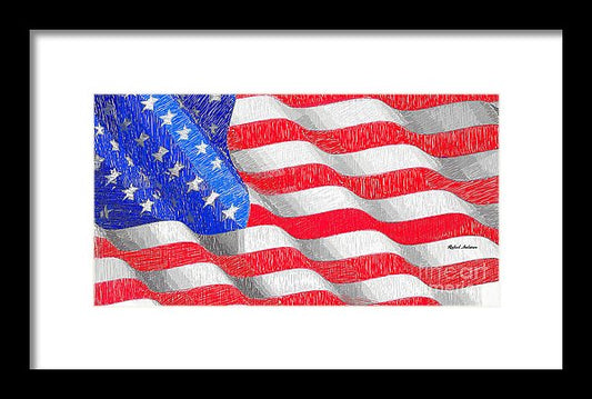 Usa Usa Usa - Framed Print