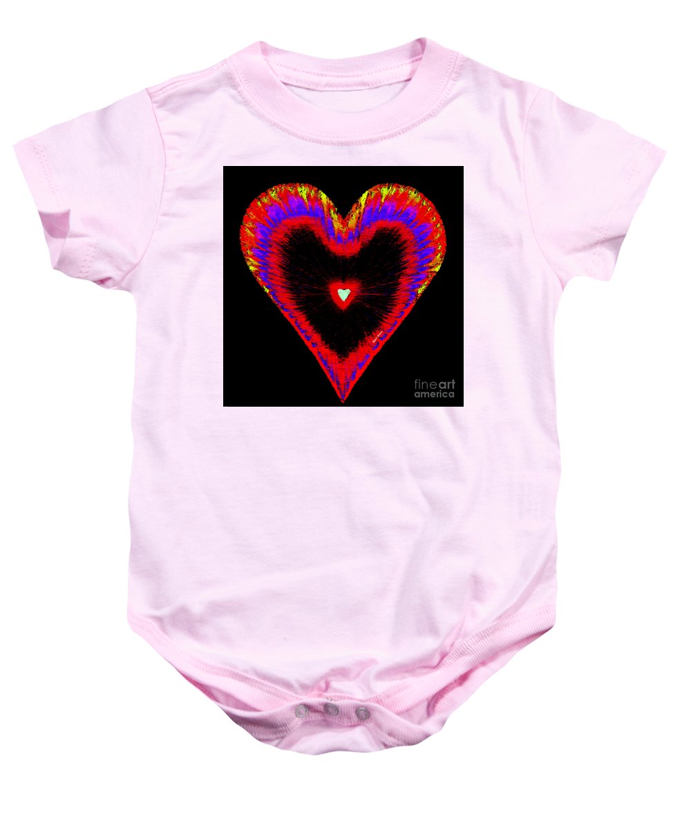 Valentines Of The 60's - Baby Onesie