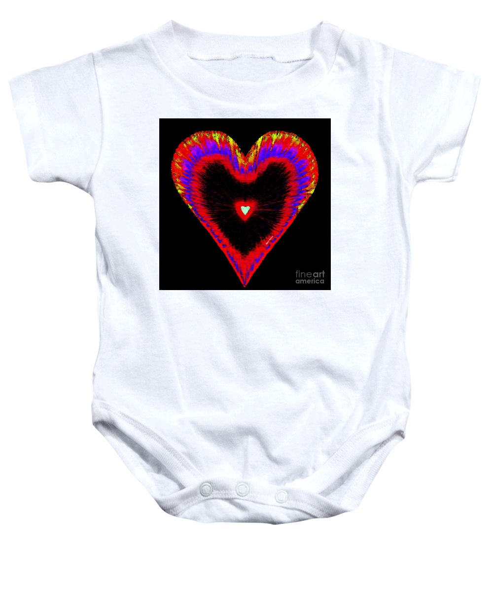 Valentines Of The 60's - Baby Onesie