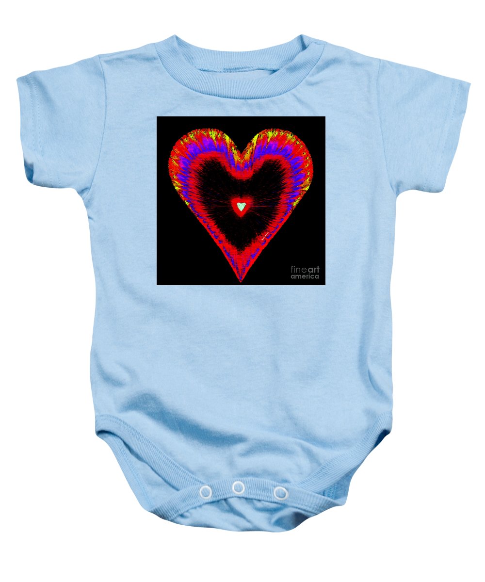 Valentines Of The 60's - Baby Onesie