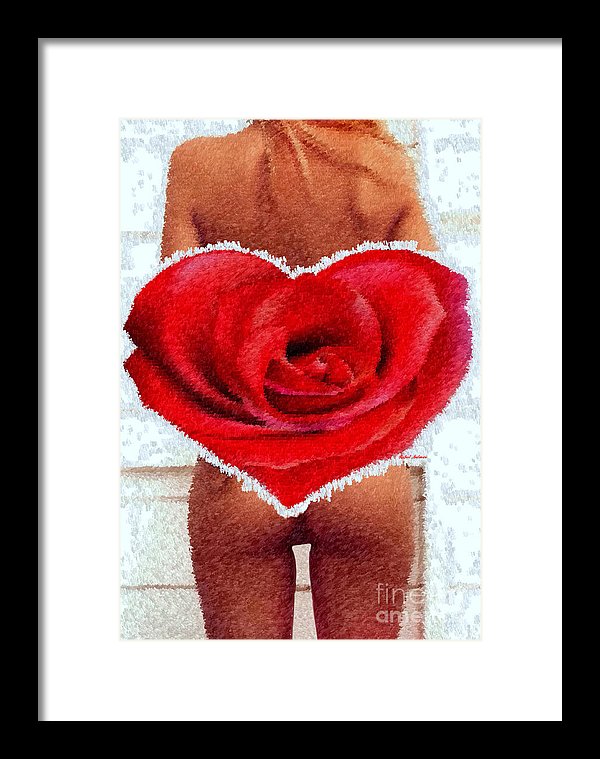 Valentines Pinup - Framed Print