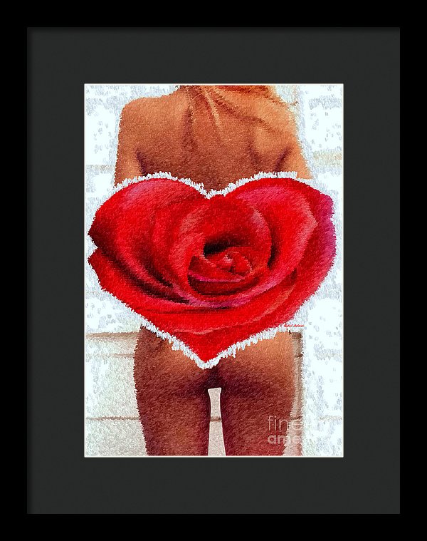 Valentines Pinup - Framed Print