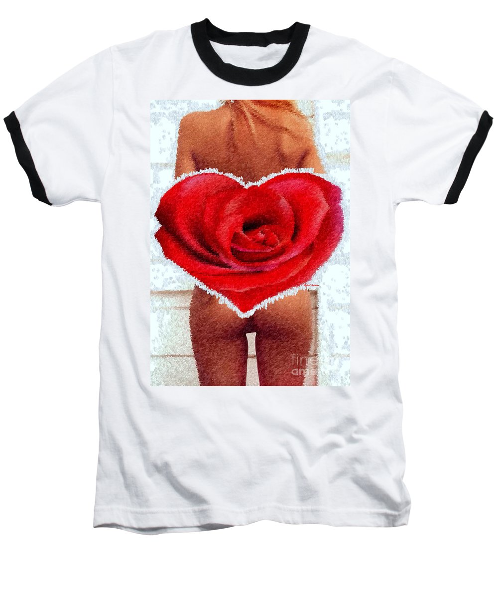 Valentines Pinup - Baseball T-Shirt