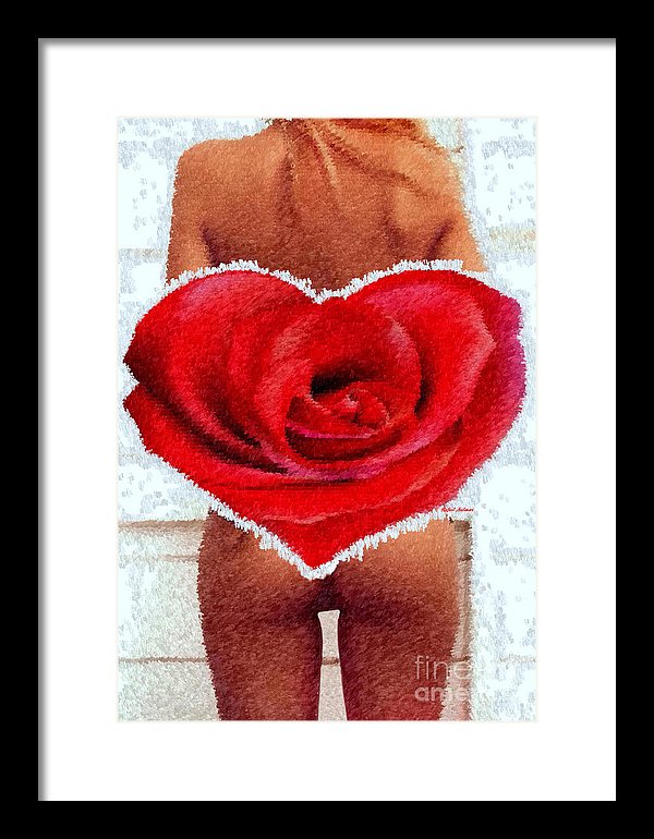 Valentines Pinup - Framed Print