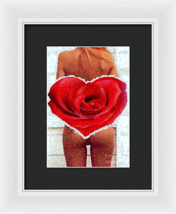 Valentines Pinup - Framed Print