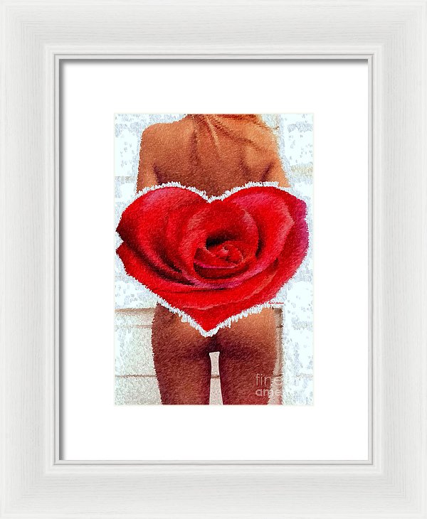 Valentines Pinup - Framed Print