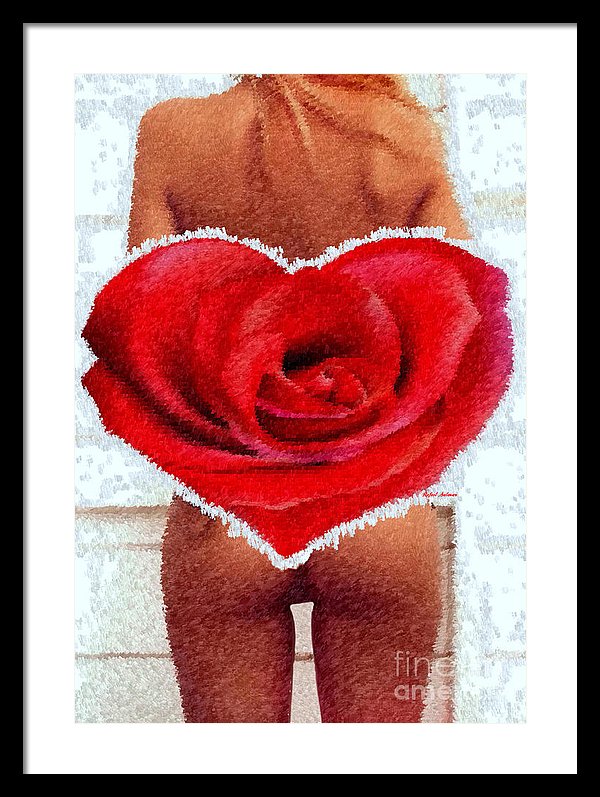 Valentines Pinup - Framed Print