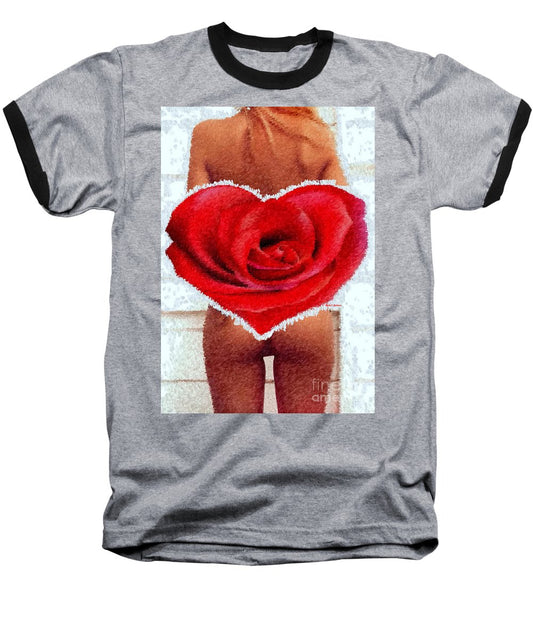 Valentines Pinup - Baseball T-Shirt