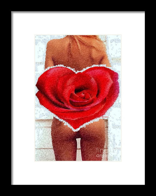 Valentines Pinup - Framed Print