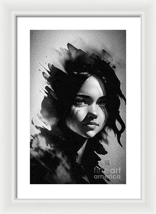 Veiled Gaze - Framed Print