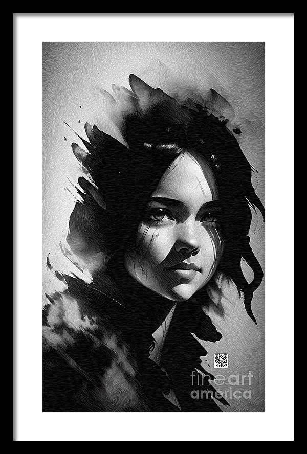 Veiled Gaze - Framed Print