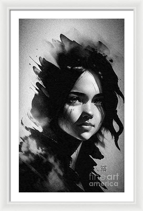 Veiled Gaze - Framed Print