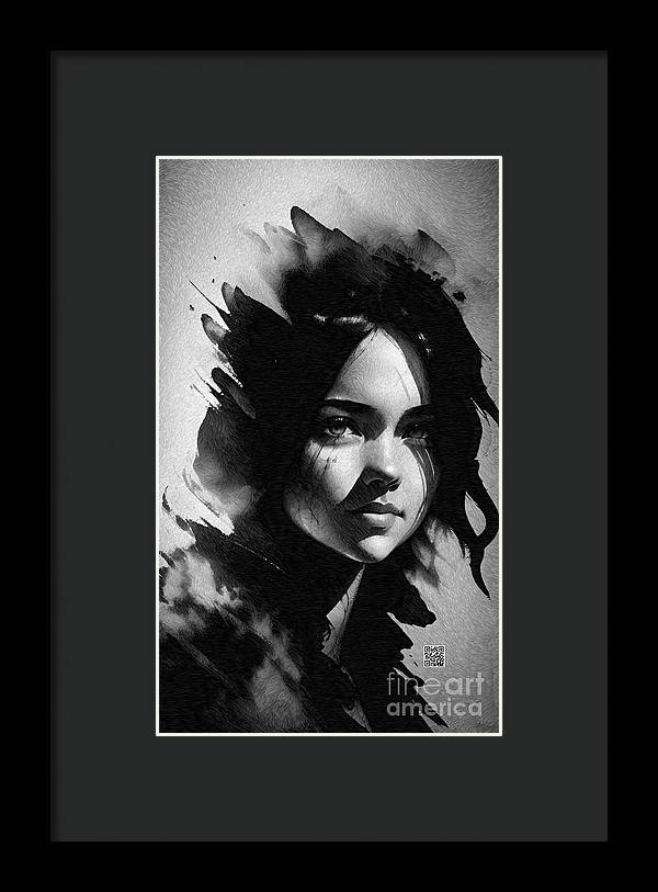 Veiled Gaze - Framed Print