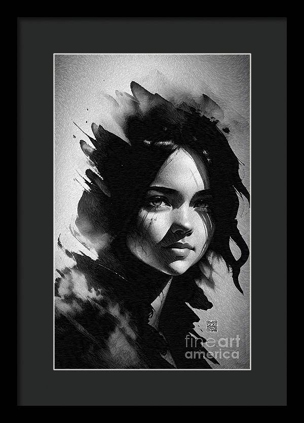 Veiled Gaze - Framed Print