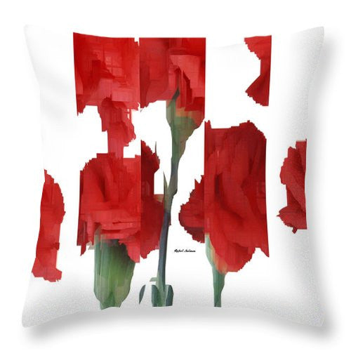 Throw Pillow - Vertical Flowers