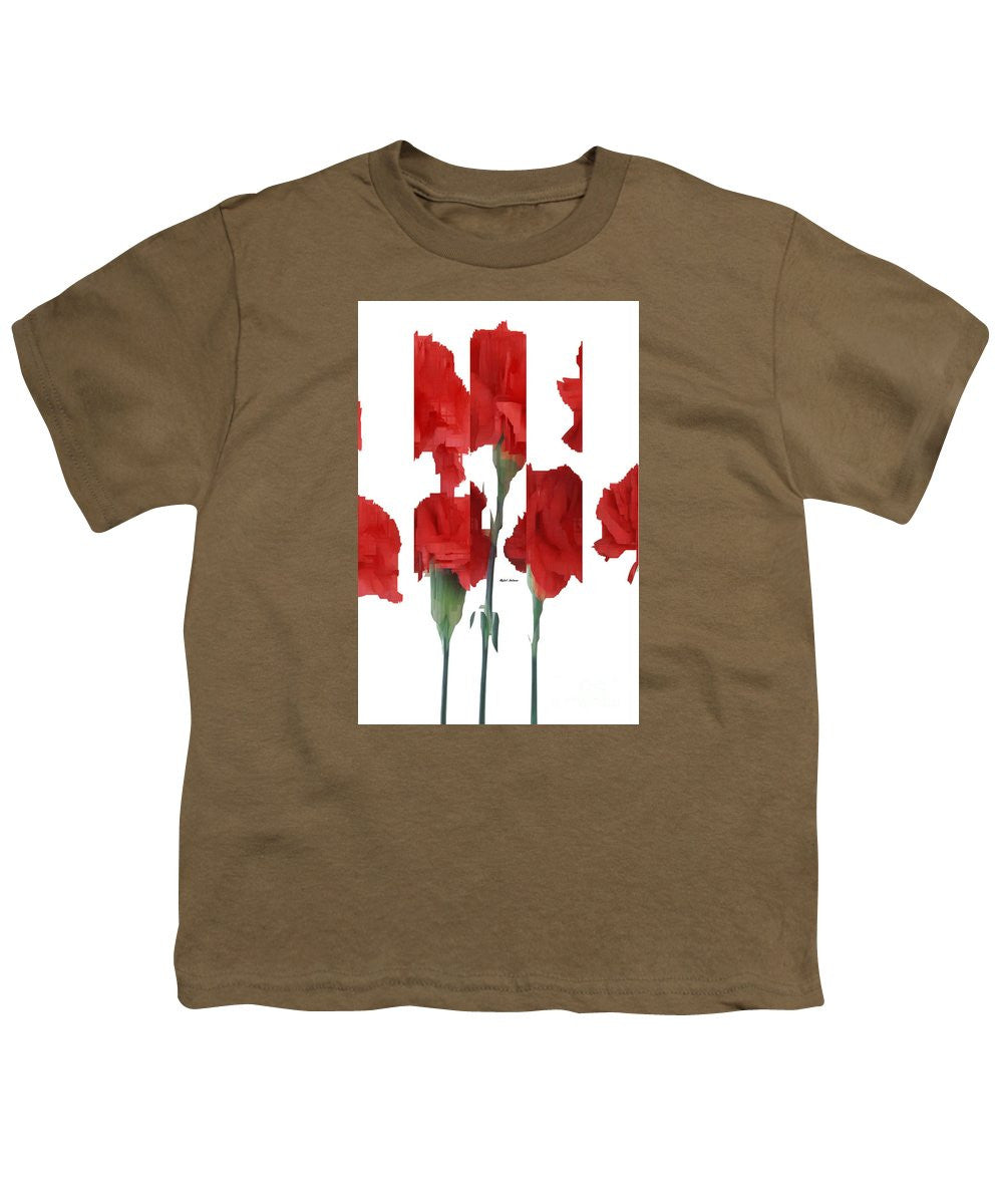 Youth T-Shirt - Vertical Flowers