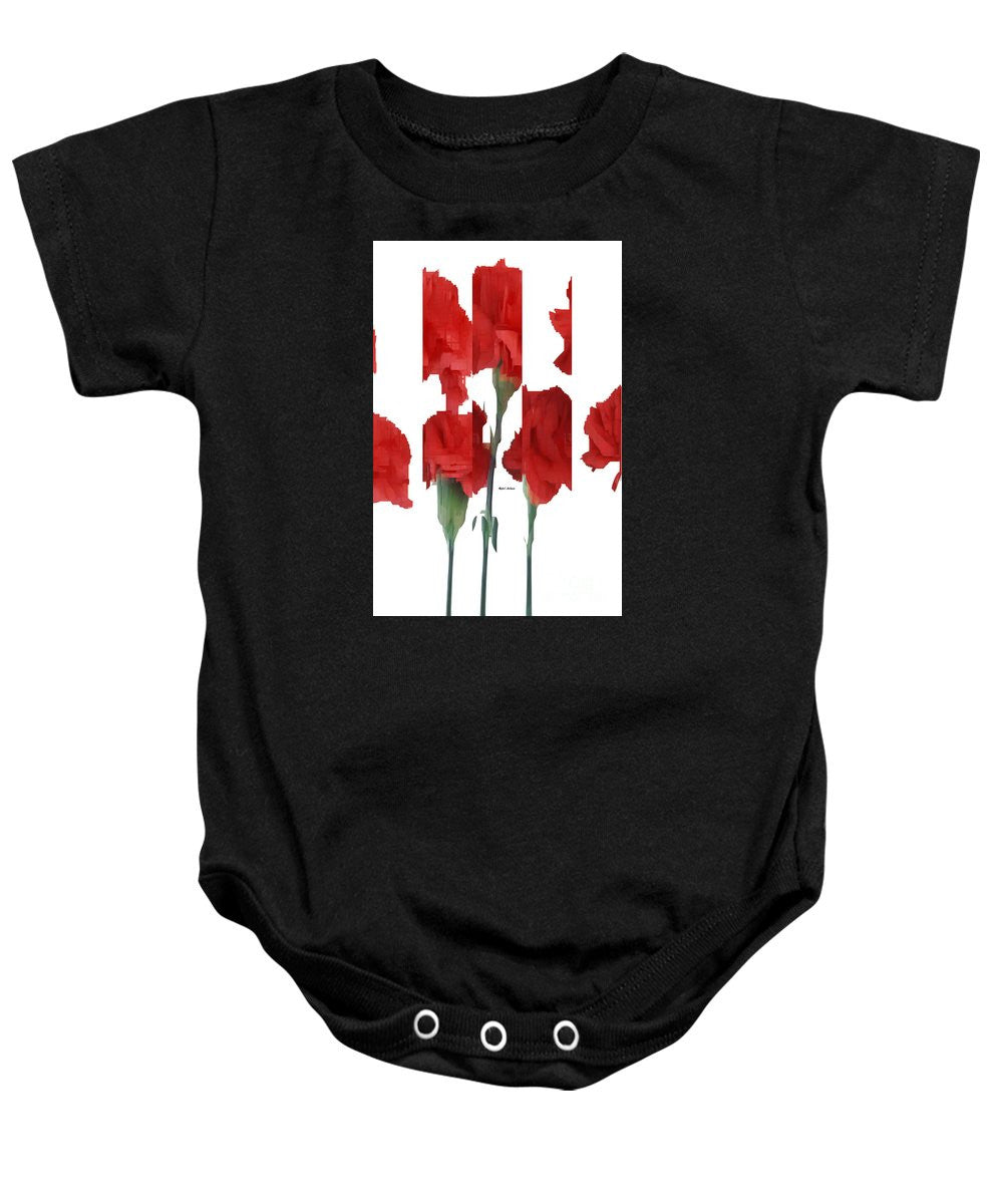 Baby Onesie - Vertical Flowers