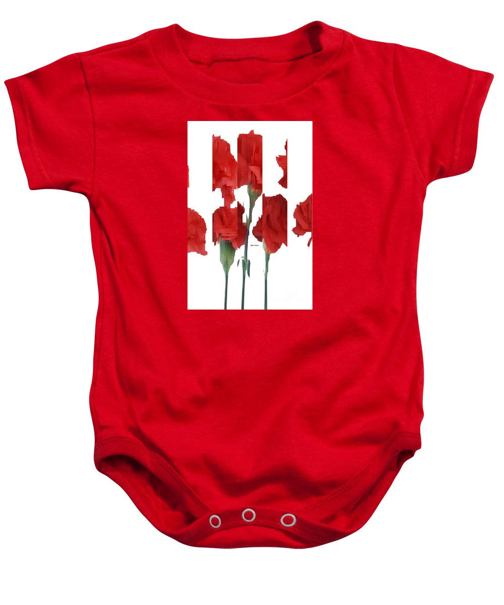 Baby Onesie - Vertical Flowers