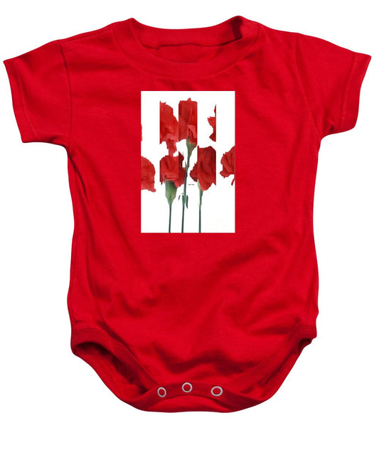 Baby Onesie - Vertical Flowers