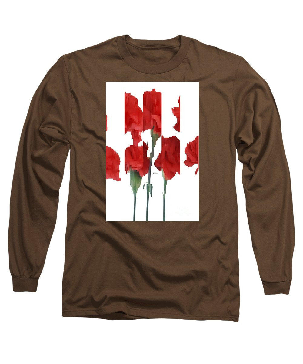 Long Sleeve T-Shirt - Vertical Flowers