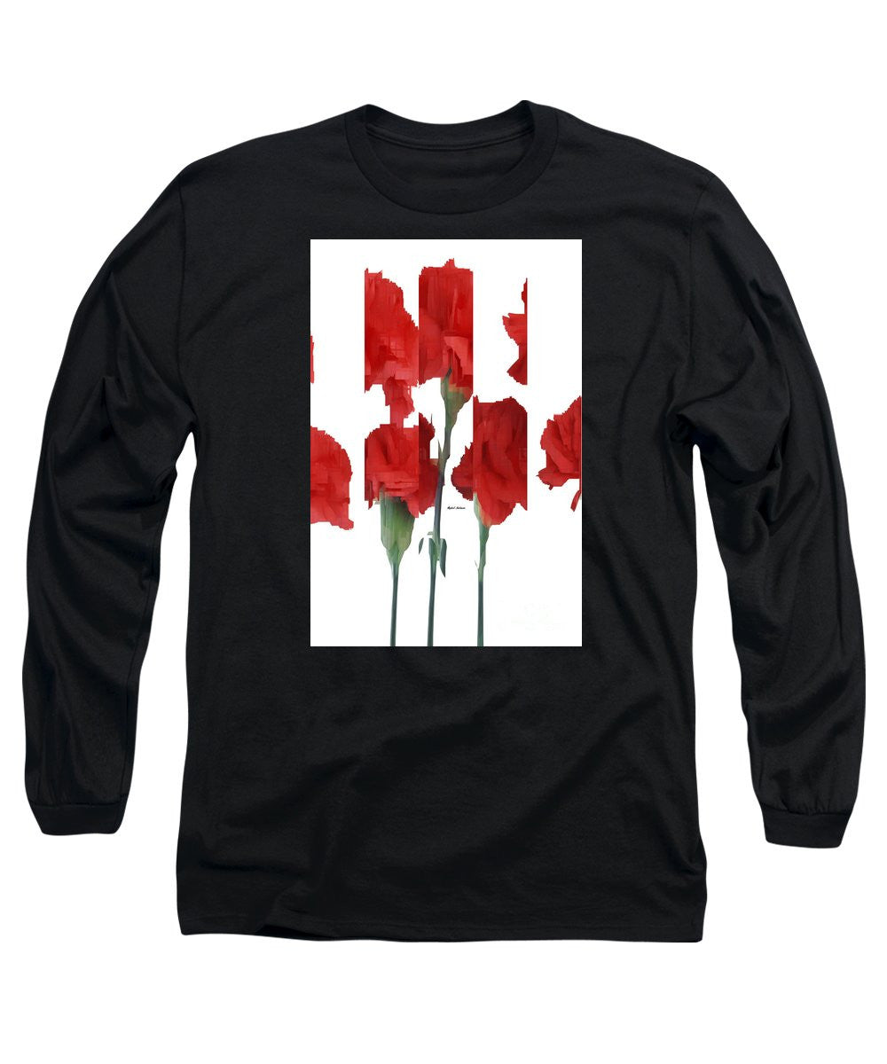 Long Sleeve T-Shirt - Vertical Flowers