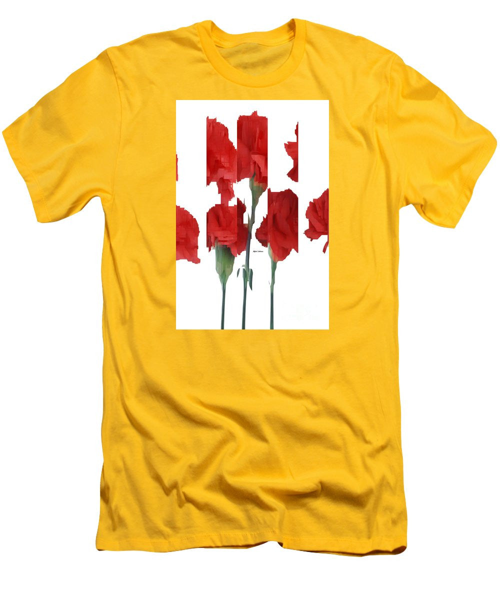 Men's T-Shirt (Slim Fit) - Vertical Flowers