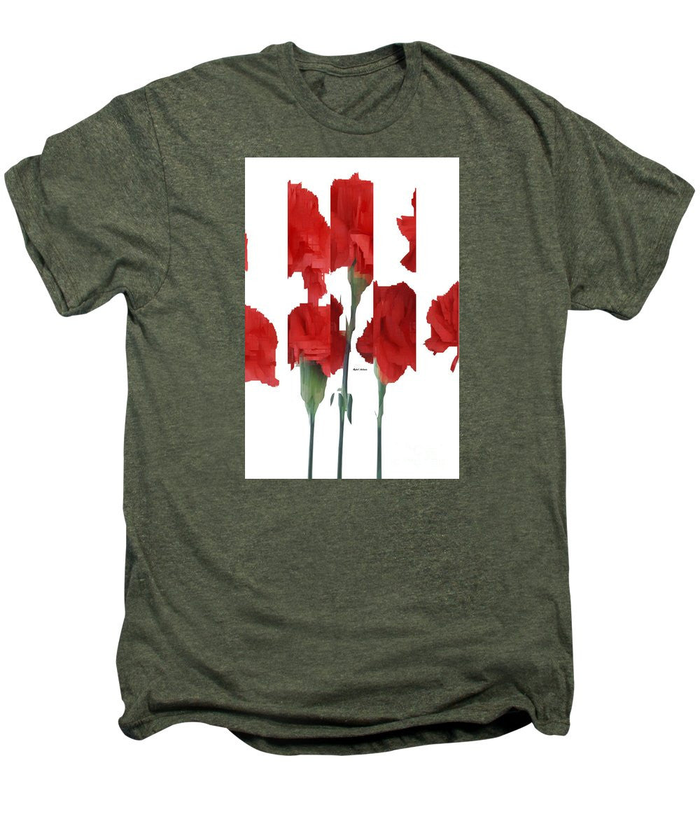 Men's Premium T-Shirt - Vertical Flowers