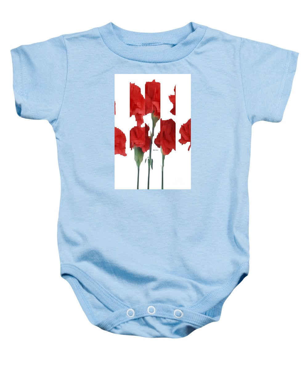 Baby Onesie - Vertical Flowers