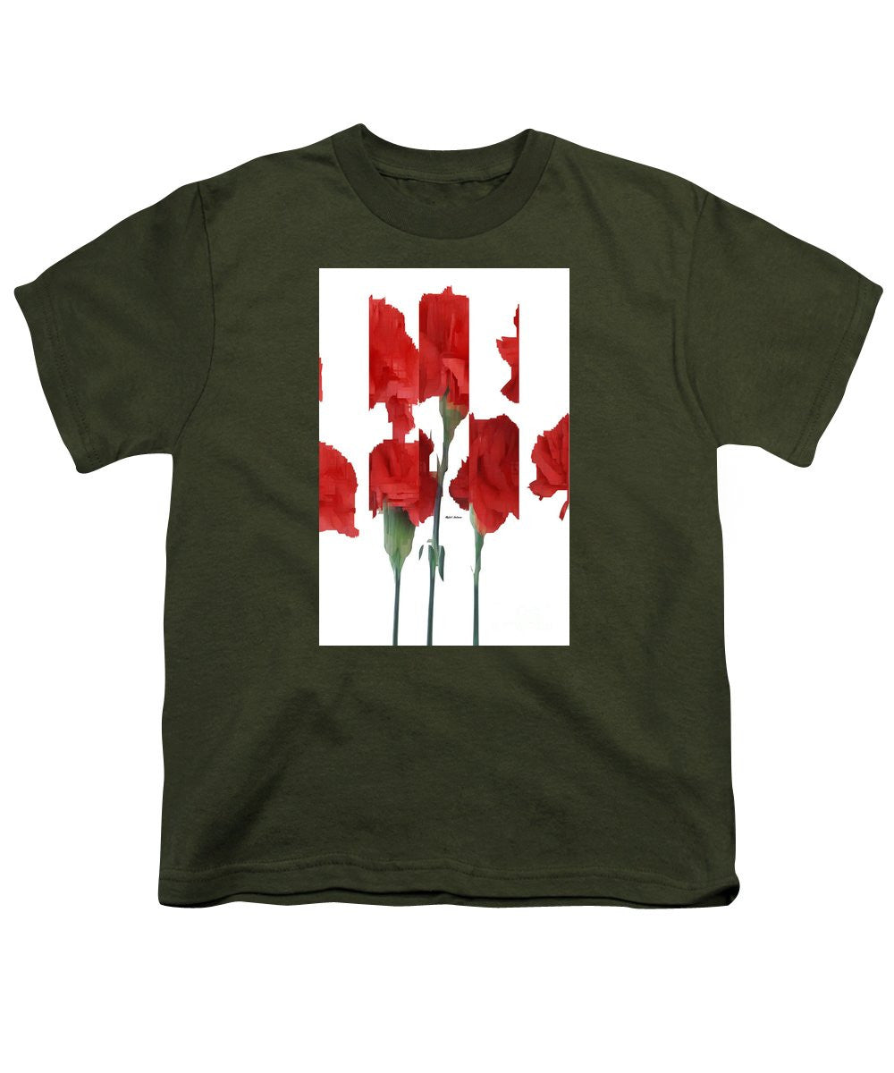 Youth T-Shirt - Vertical Flowers