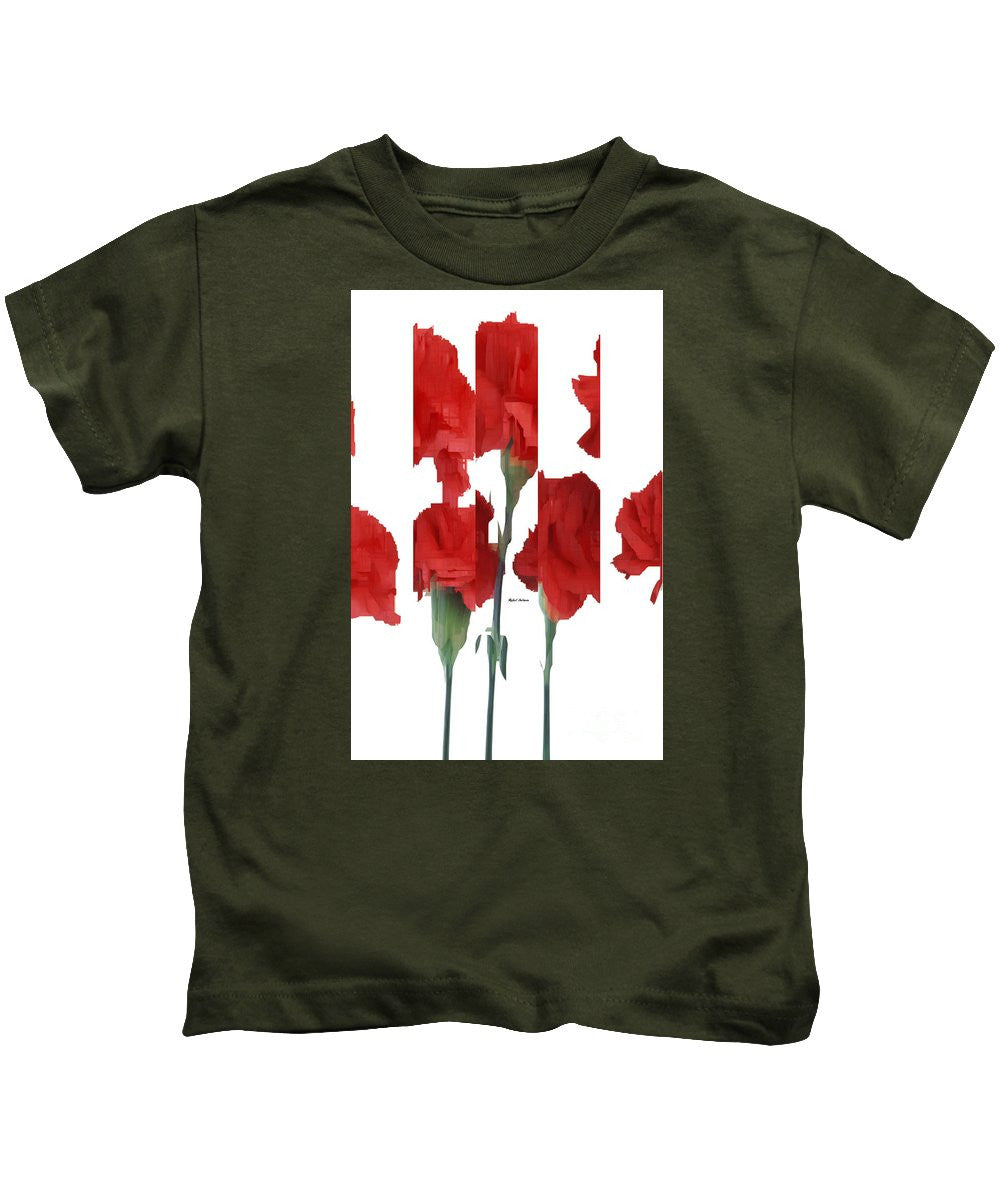 T-shirt pour enfant - Fleurs verticales