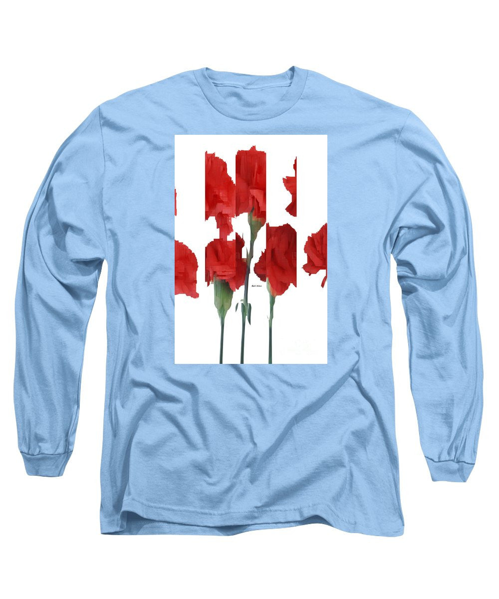 Long Sleeve T-Shirt - Vertical Flowers