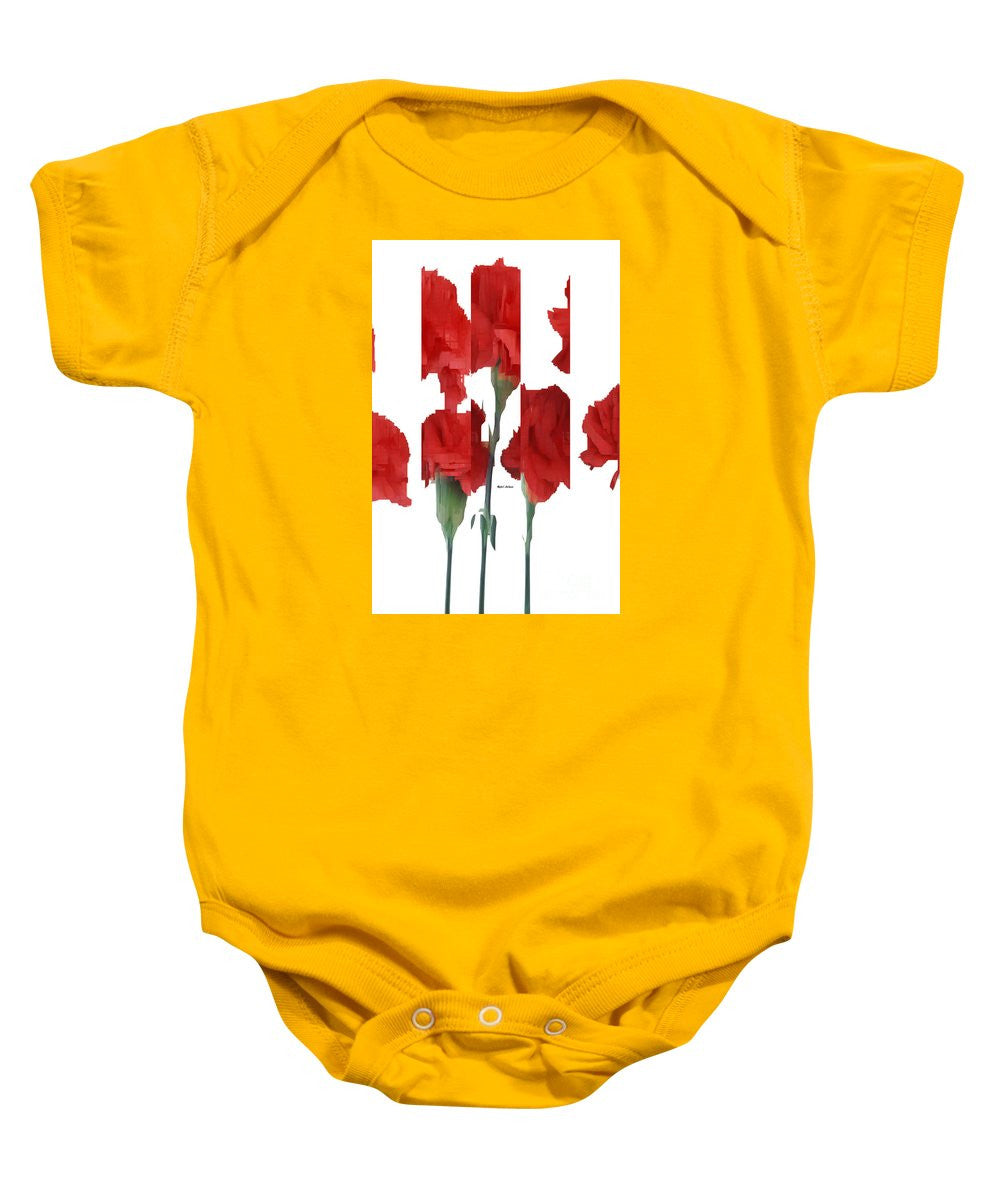 Baby Onesie - Vertical Flowers