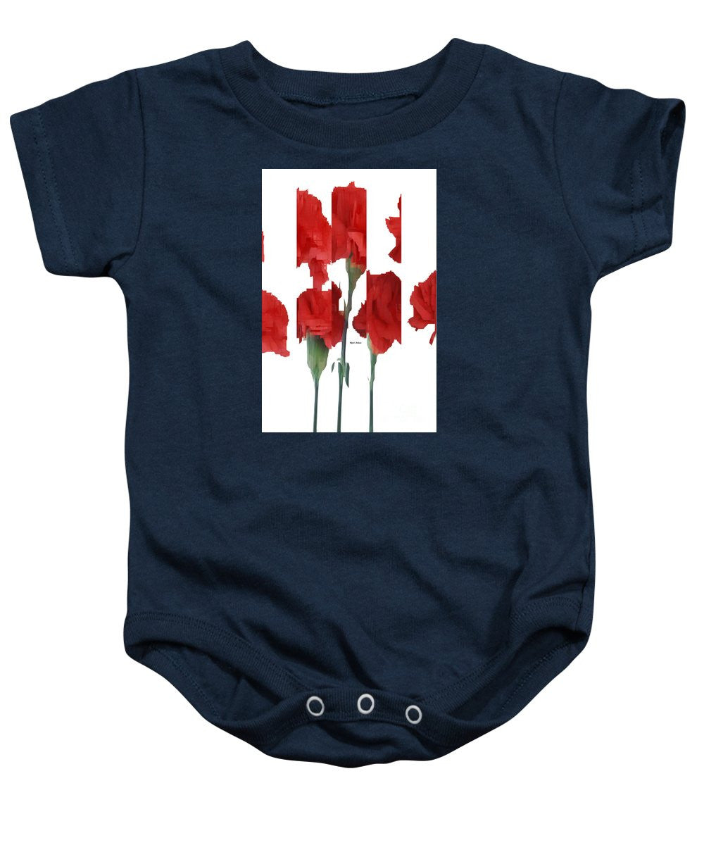 Baby Onesie - Vertical Flowers