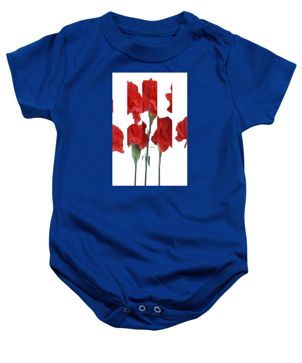 Baby Onesie - Vertical Flowers