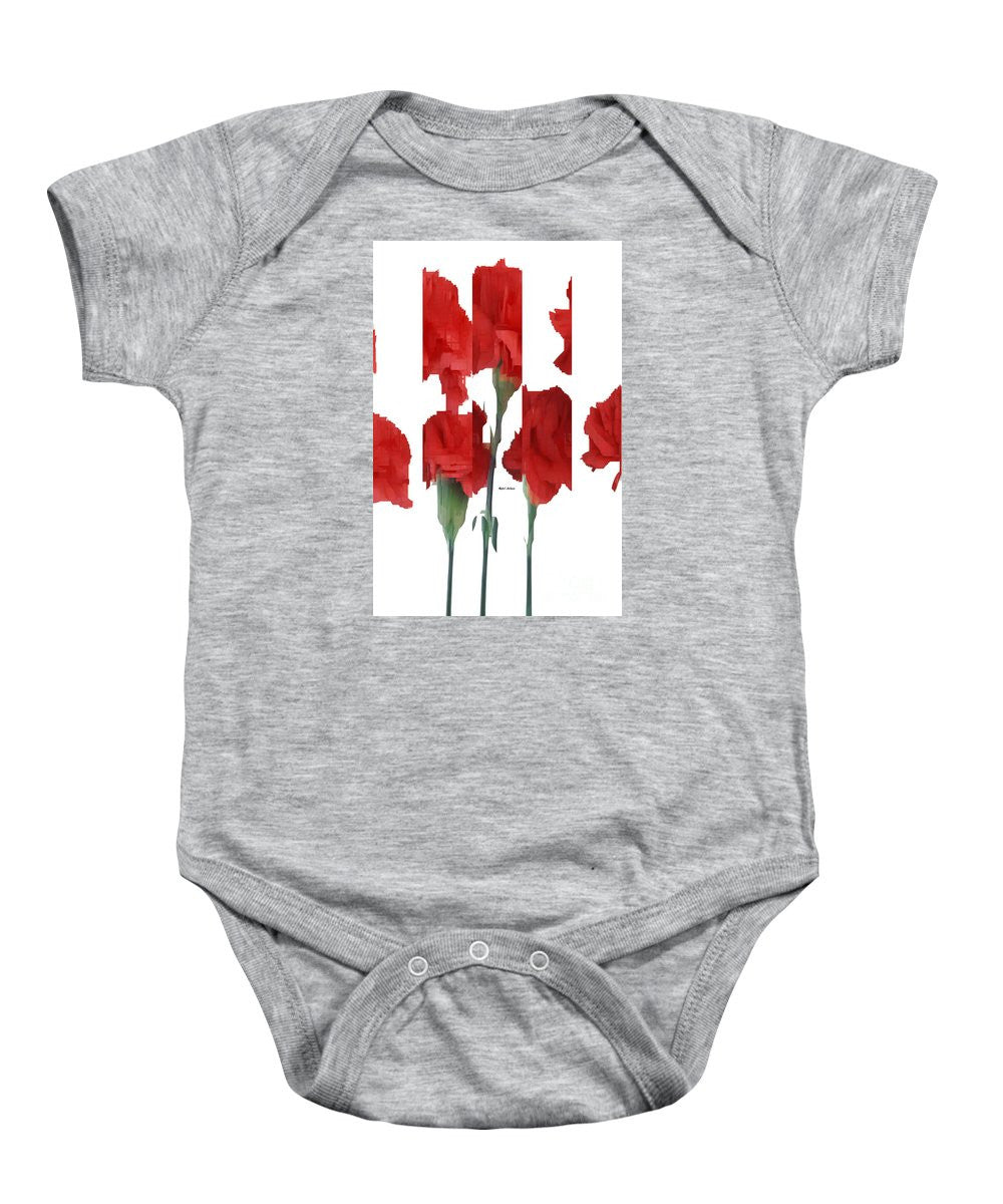 Baby Onesie - Vertical Flowers