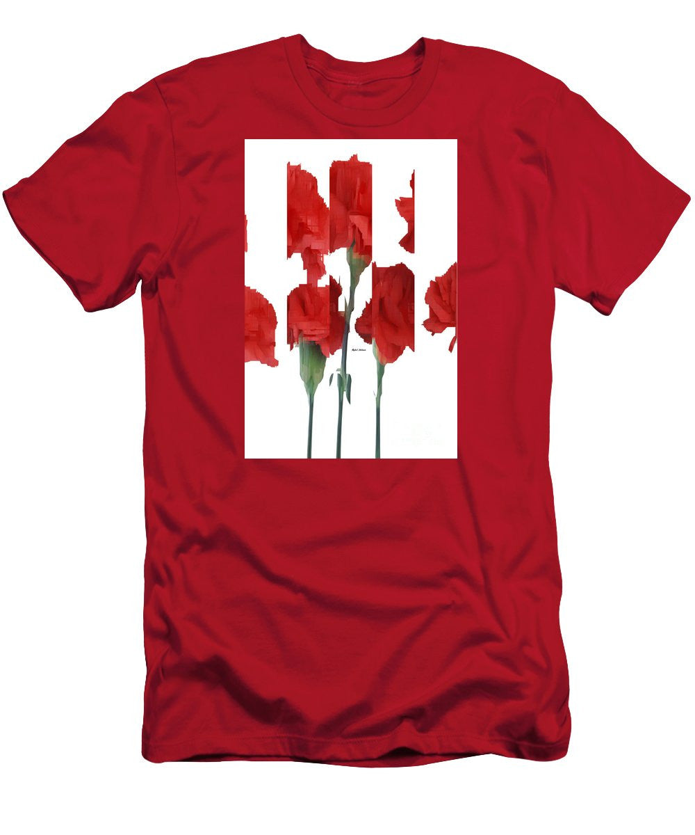 Men's T-Shirt (Slim Fit) - Vertical Flowers