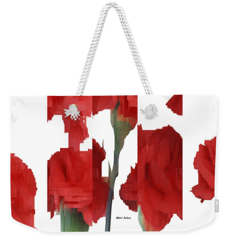 Weekender Tote Bag - Vertical Flowers