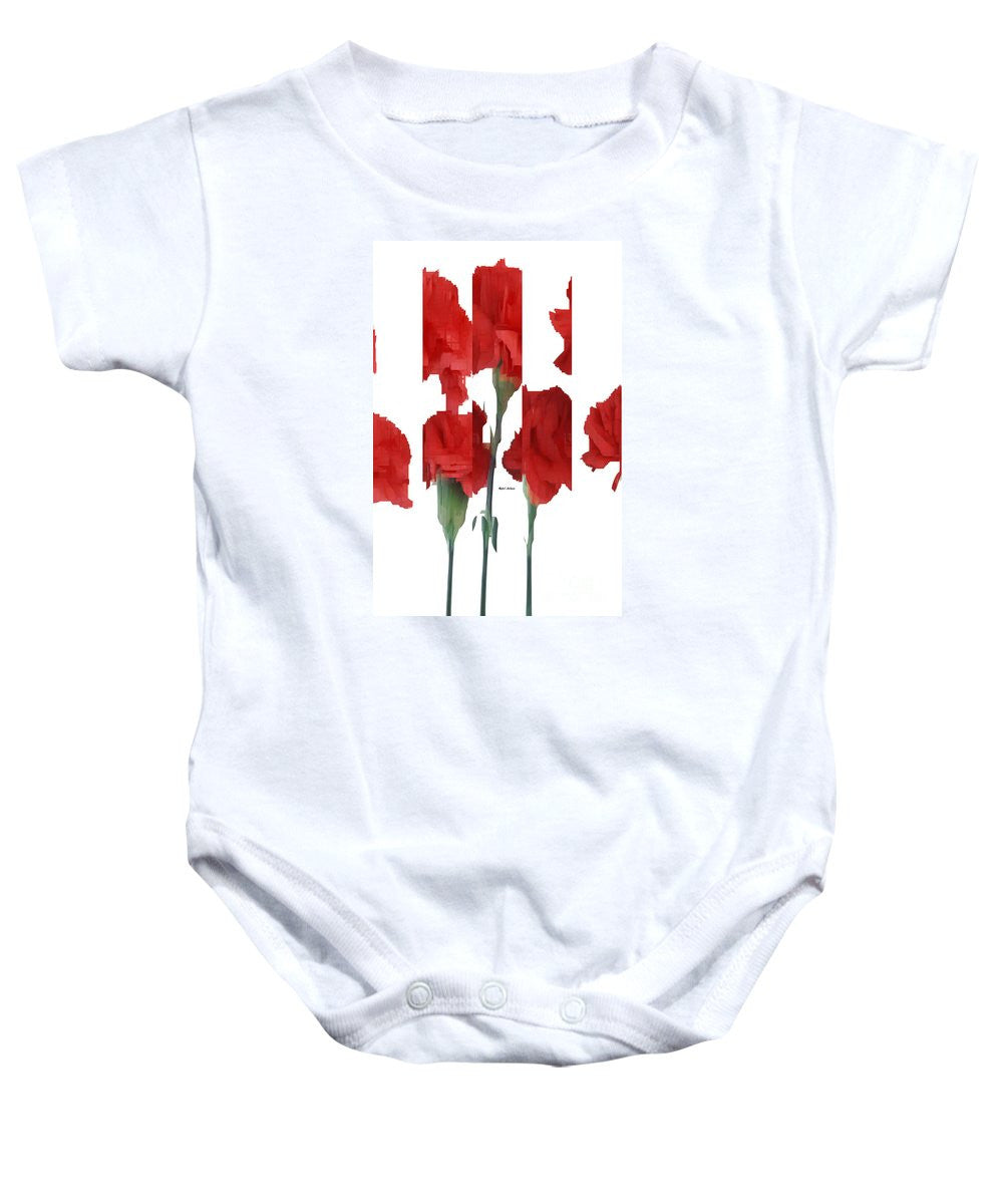 Baby Onesie - Vertical Flowers