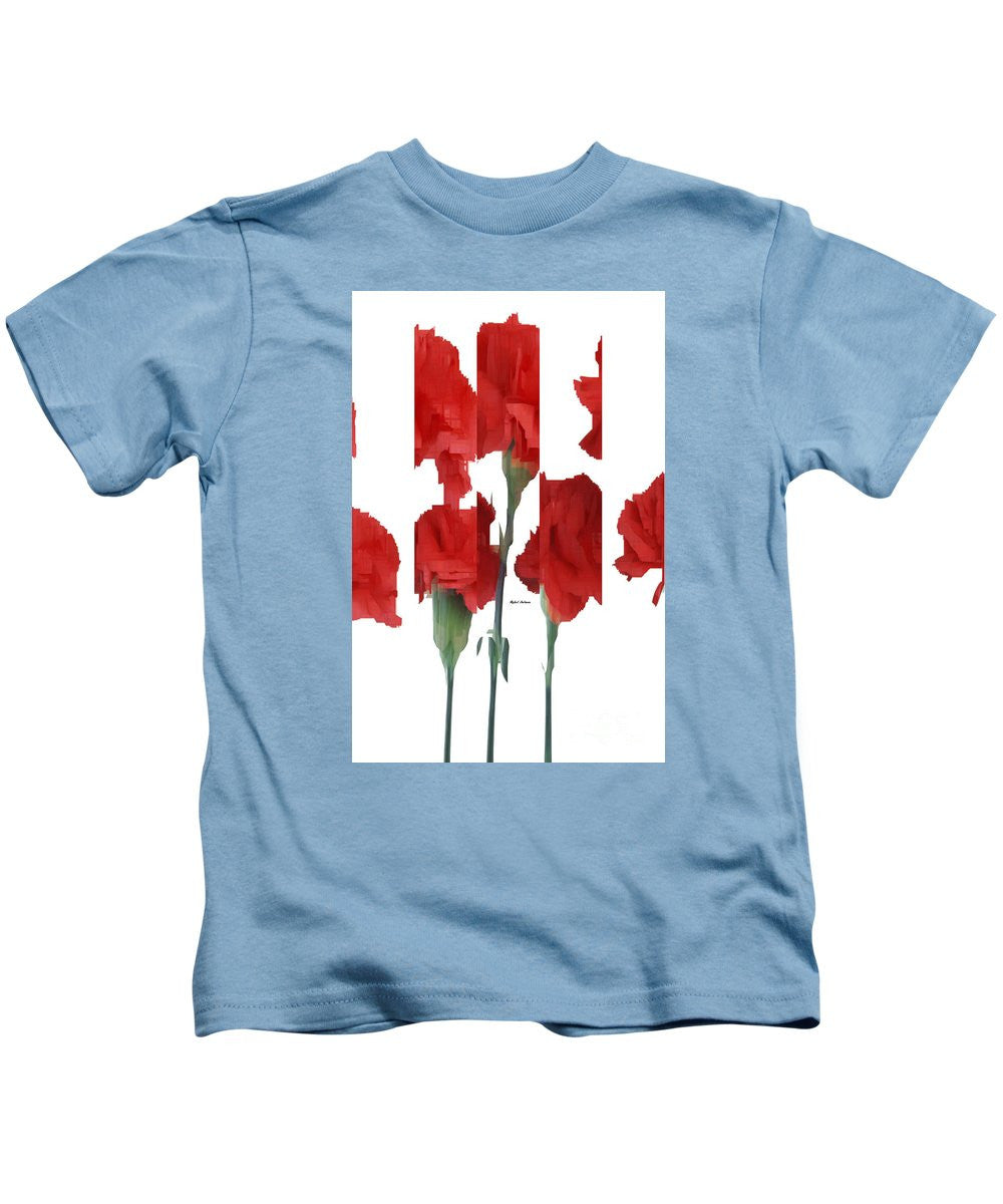 T-shirt pour enfant - Fleurs verticales