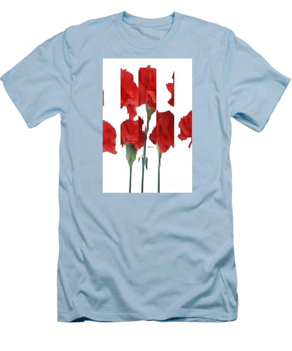 Men's T-Shirt (Slim Fit) - Vertical Flowers