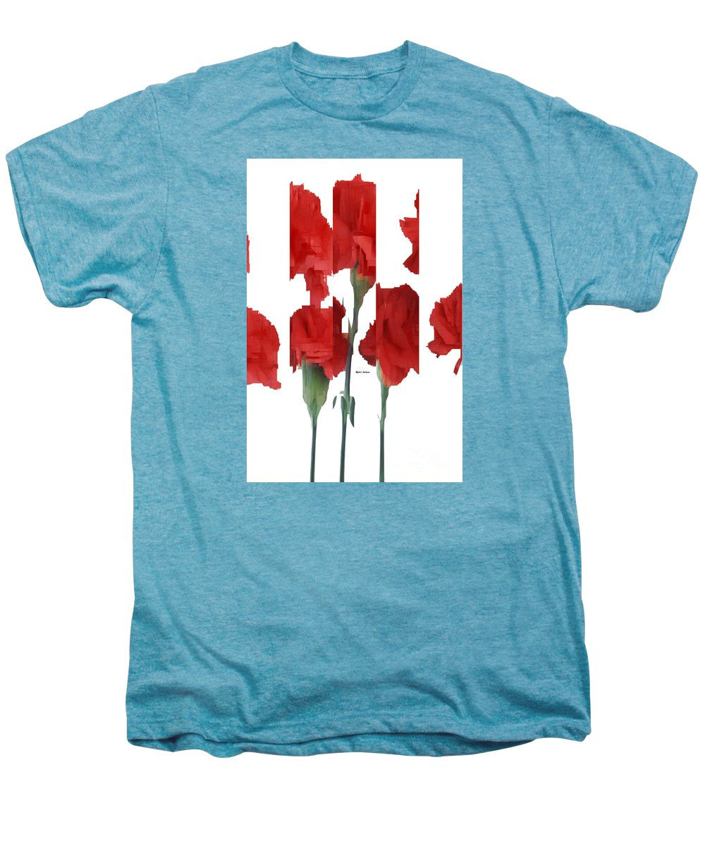 Men's Premium T-Shirt - Vertical Flowers