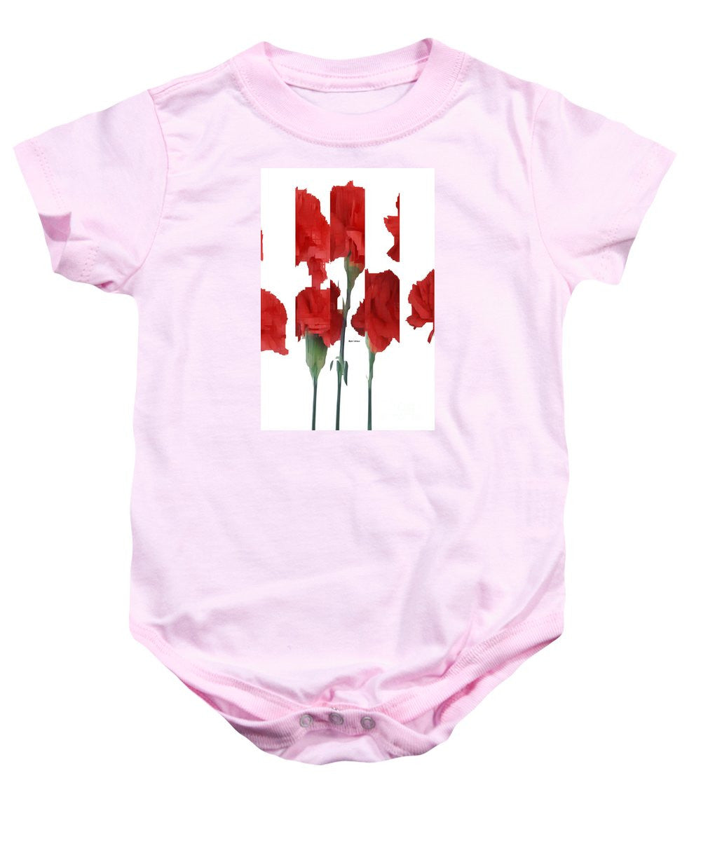 Baby Onesie - Vertical Flowers