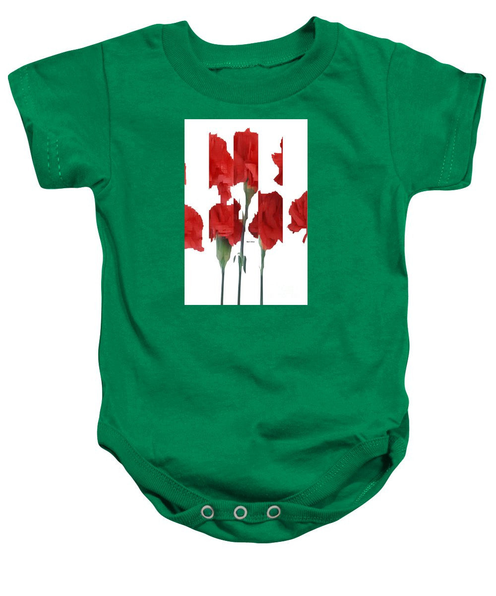 Baby Onesie - Vertical Flowers