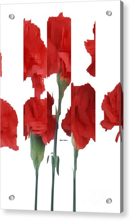 Acrylic Print - Vertical Flowers