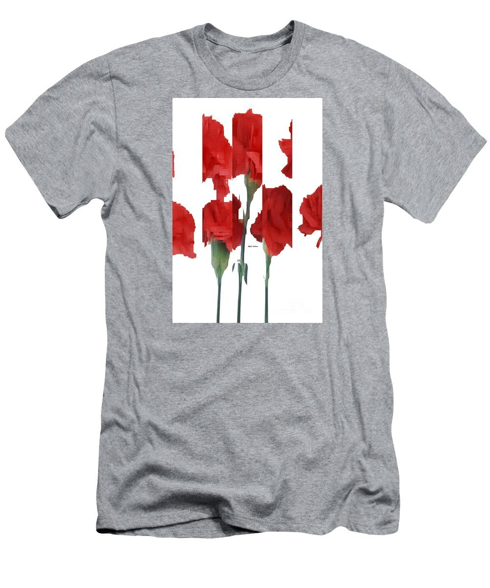 Men's T-Shirt (Slim Fit) - Vertical Flowers