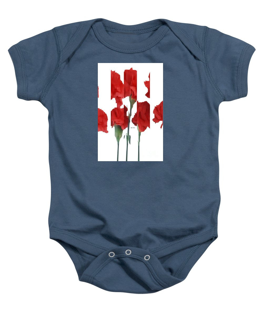 Baby Onesie - Vertical Flowers