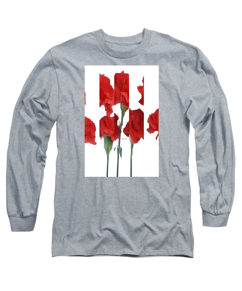 Long Sleeve T-Shirt - Vertical Flowers