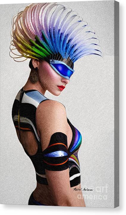 Virtual Reality Punk Rebel - Canvas Print