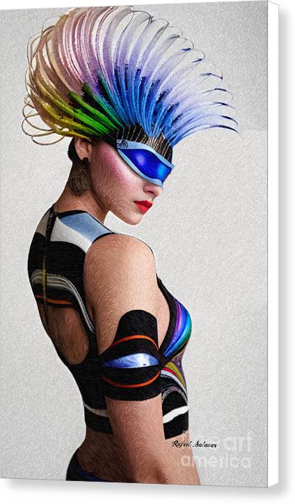 Virtual Reality Punk Rebel - Canvas Print